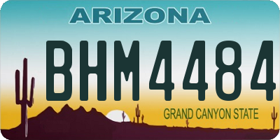 AZ license plate BHM4484