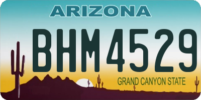 AZ license plate BHM4529
