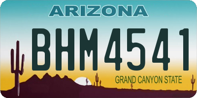 AZ license plate BHM4541