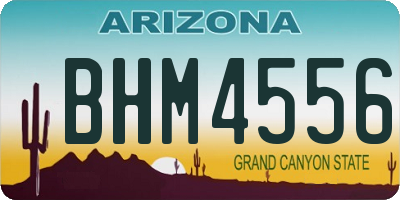 AZ license plate BHM4556