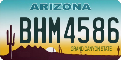 AZ license plate BHM4586