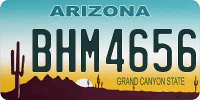 AZ license plate BHM4656