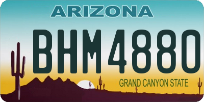 AZ license plate BHM4880