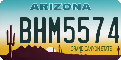 AZ license plate BHM5574