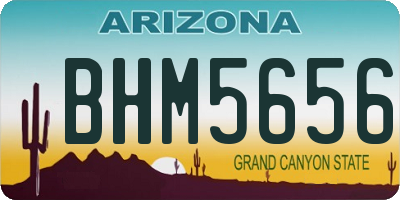AZ license plate BHM5656