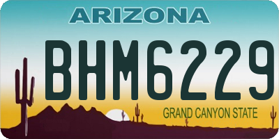 AZ license plate BHM6229