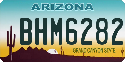 AZ license plate BHM6282