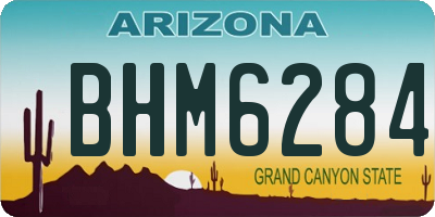 AZ license plate BHM6284