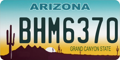 AZ license plate BHM6370