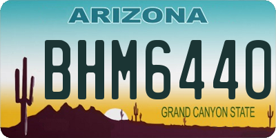 AZ license plate BHM6440