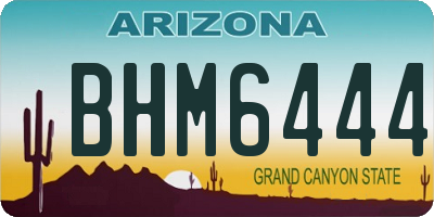 AZ license plate BHM6444