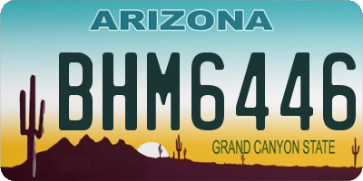 AZ license plate BHM6446