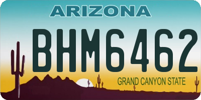 AZ license plate BHM6462