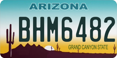 AZ license plate BHM6482