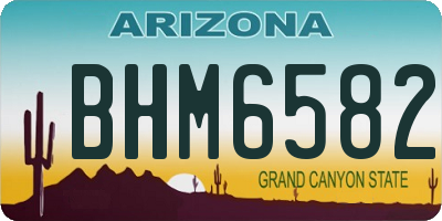 AZ license plate BHM6582