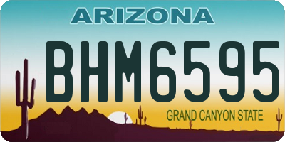 AZ license plate BHM6595