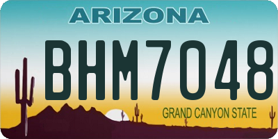 AZ license plate BHM7048