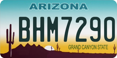 AZ license plate BHM7290