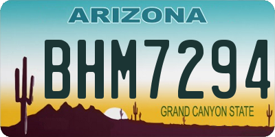 AZ license plate BHM7294