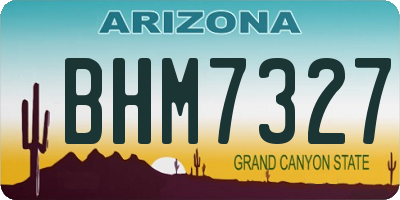 AZ license plate BHM7327