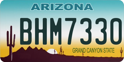 AZ license plate BHM7330