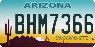 AZ license plate BHM7366