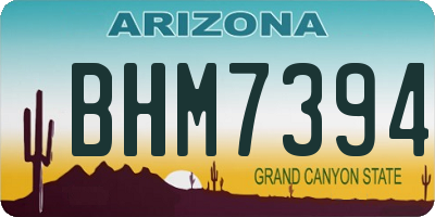 AZ license plate BHM7394