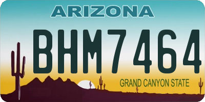 AZ license plate BHM7464