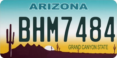 AZ license plate BHM7484