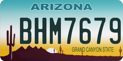 AZ license plate BHM7679
