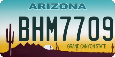 AZ license plate BHM7709