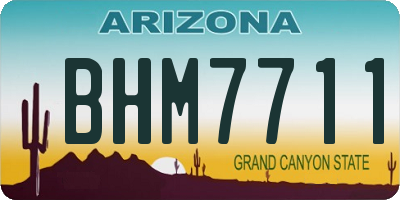 AZ license plate BHM7711