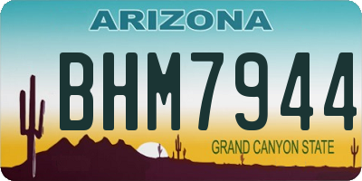 AZ license plate BHM7944