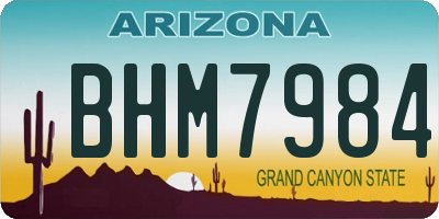 AZ license plate BHM7984