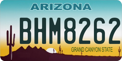 AZ license plate BHM8262