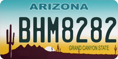 AZ license plate BHM8282