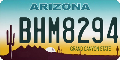 AZ license plate BHM8294