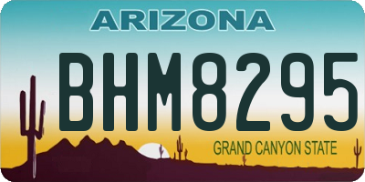 AZ license plate BHM8295