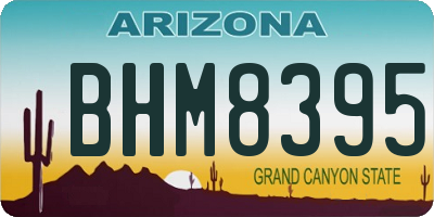 AZ license plate BHM8395