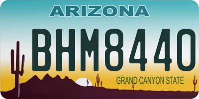 AZ license plate BHM8440