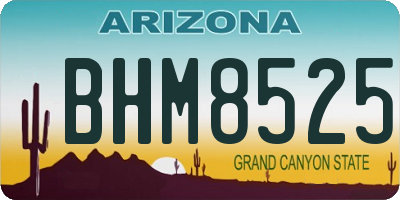AZ license plate BHM8525