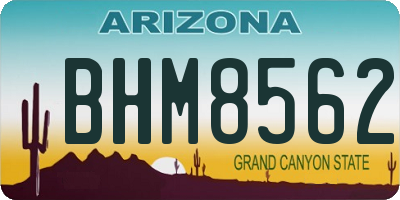 AZ license plate BHM8562