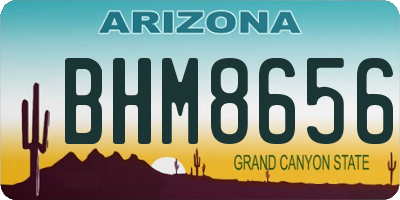 AZ license plate BHM8656