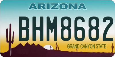 AZ license plate BHM8682