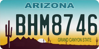 AZ license plate BHM8746
