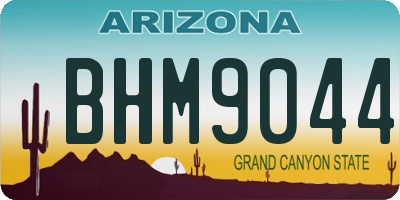 AZ license plate BHM9044