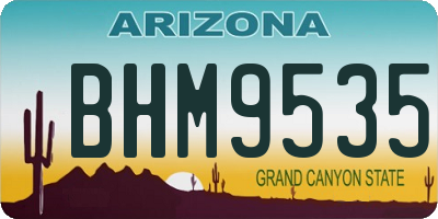 AZ license plate BHM9535