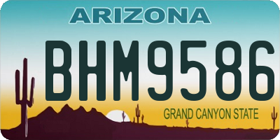 AZ license plate BHM9586