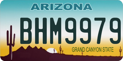 AZ license plate BHM9979