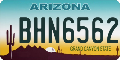 AZ license plate BHN6562